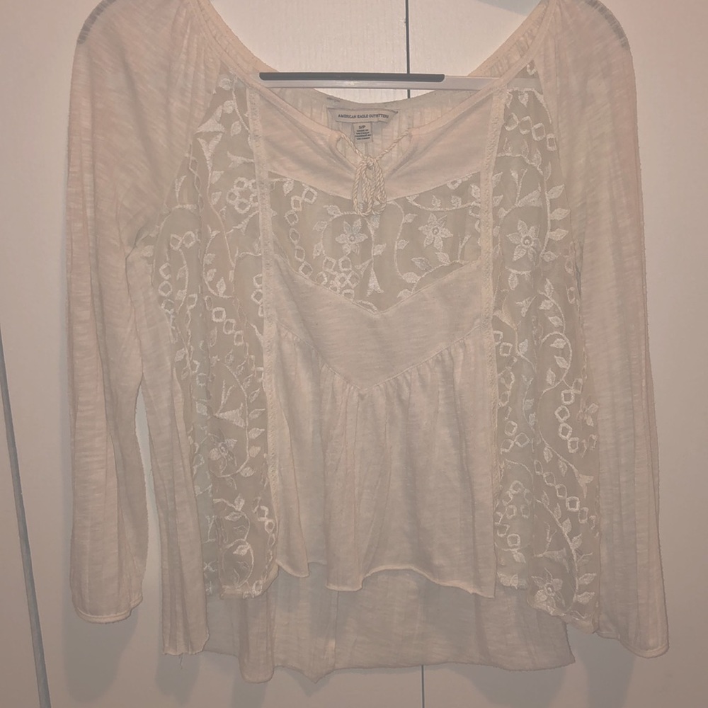 American Eagle White Blouse